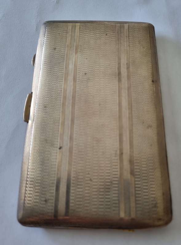 STERLING SILVER ANTIQUE CIGARETTE CASE