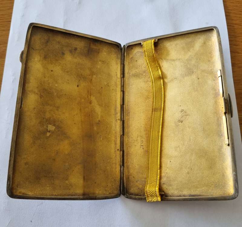STERLING SILVER ANTIQUE CIGARETTE CASE
