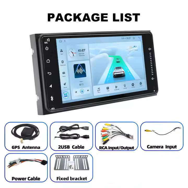 Toyota Universal 7" 4GB 64GB Android Multimedia Navigation - Fortuner Hilux Avanza Etios Yaris