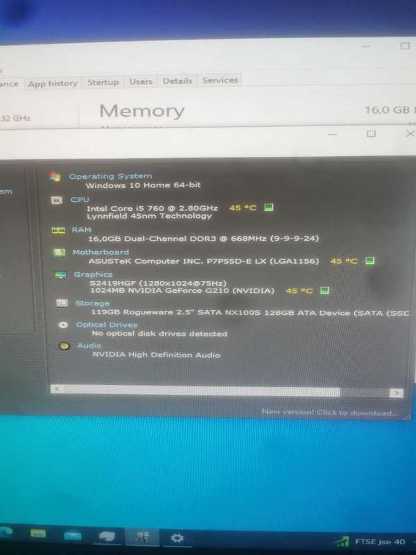 i5 760 2.8Ghz, 16gb Ram, Ssds, GPU Desktop