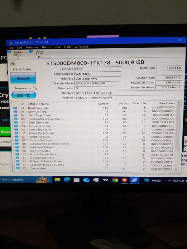 10TB Assortment 3 External 1 Internal HDD's