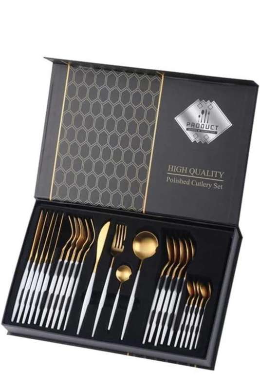 24Piece Stainless Steel Cutlery Set