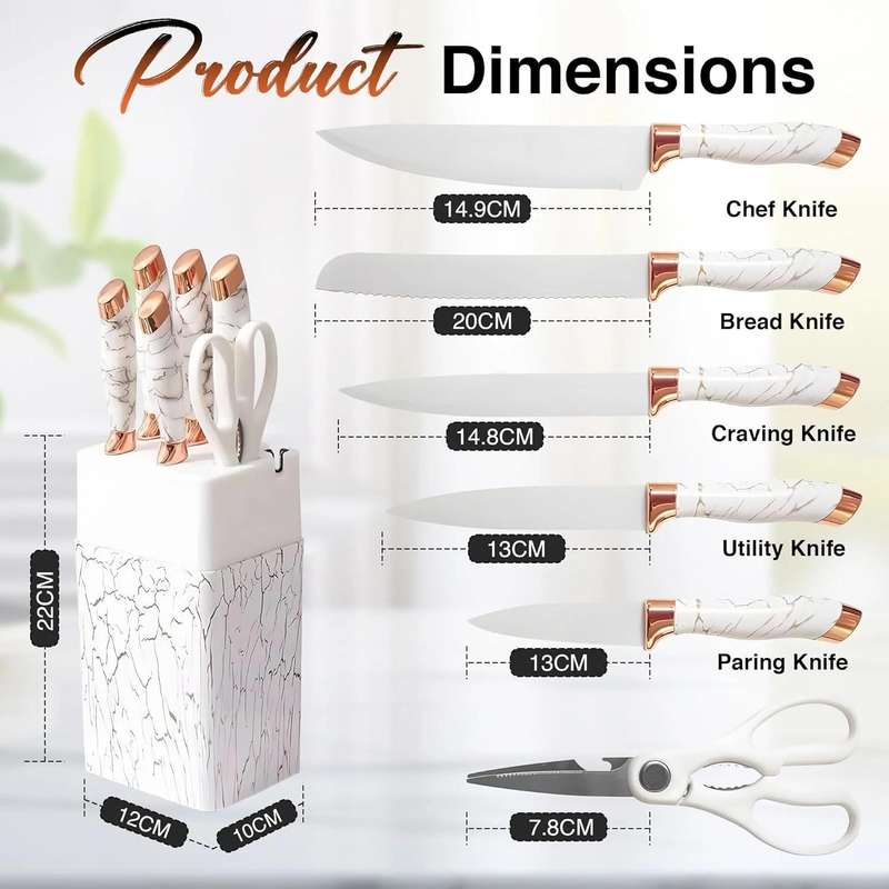 Stainless Steel Knife Set (6-Piece)