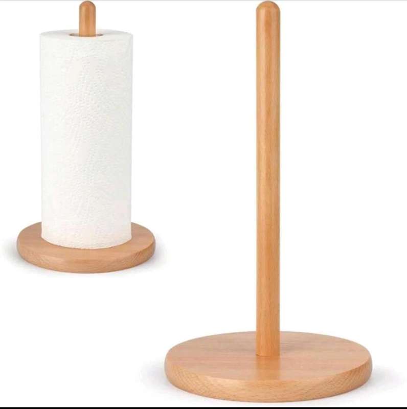 Bamboo Paper Towel Holder