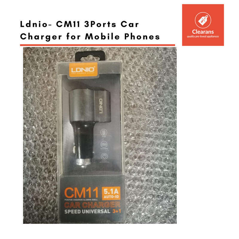 Ldnio CM11 3Ports Car Charger for Mobile Phones