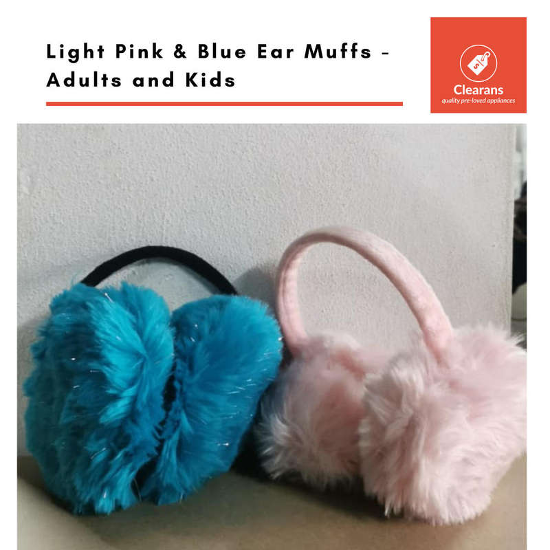 Light Pink & Blue Ear Muffs Combo For Adults and  Kids