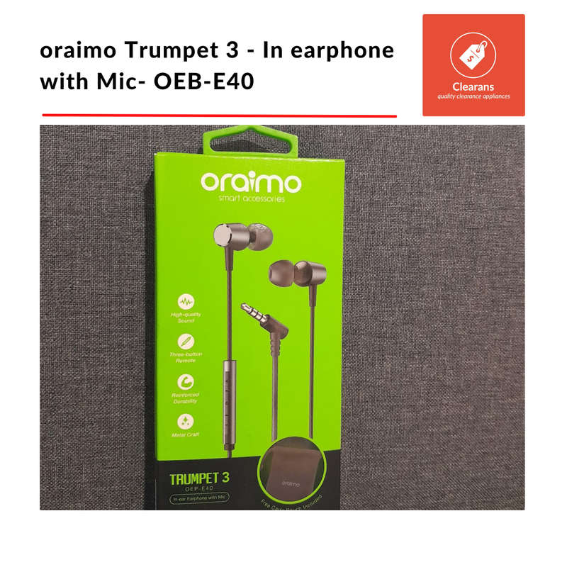 oraimo Trumpet 3 - In earphone with Mic - OEB-E40