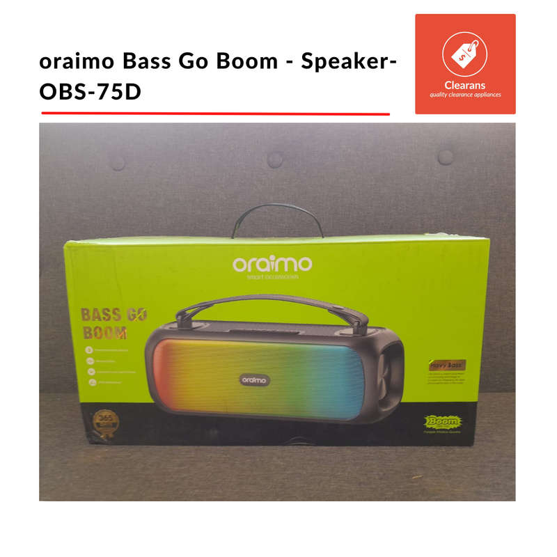 oraimo - Bass Go Boom -Speaker - OBS-75D
