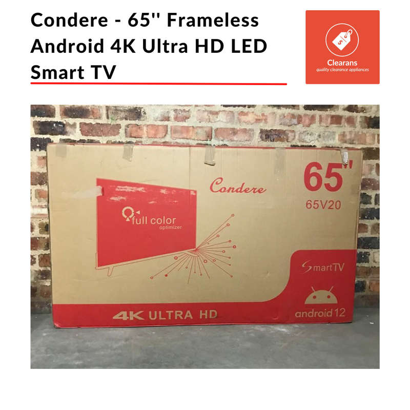 Condere - 65 inch Frameless Android 4K Ultra HD LED Smart TV