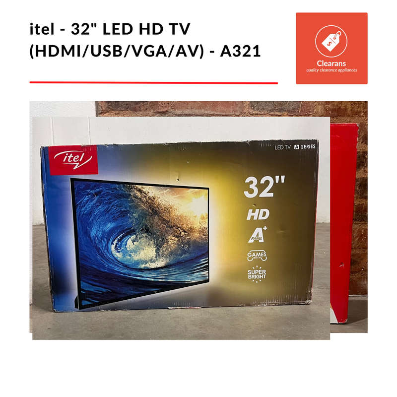 itel - 32 inch LED HD TV (HDMI/USB/VGA/AV) - A321