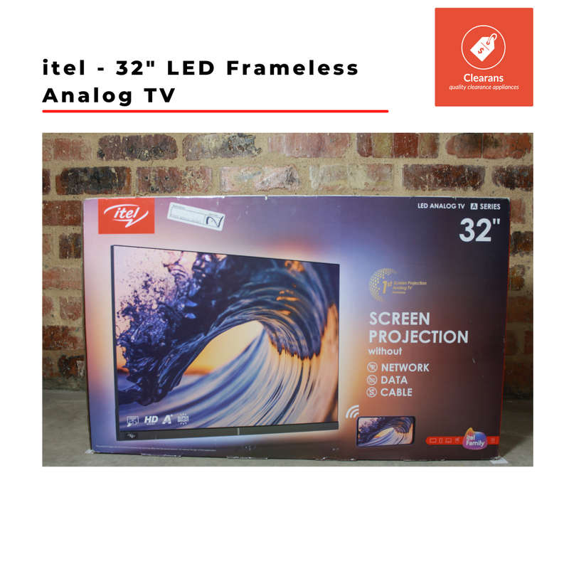 itel - 32 Inch LED Frameless Analog TV