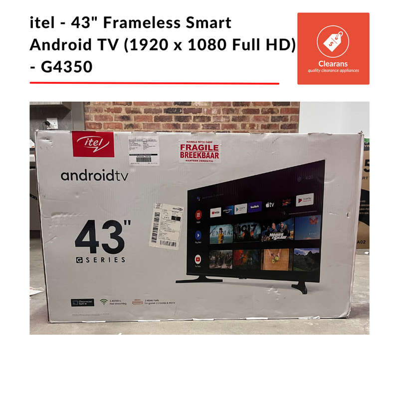 itel TV - 43" Full HD Frameless Smart Android TV (Android 11.0)