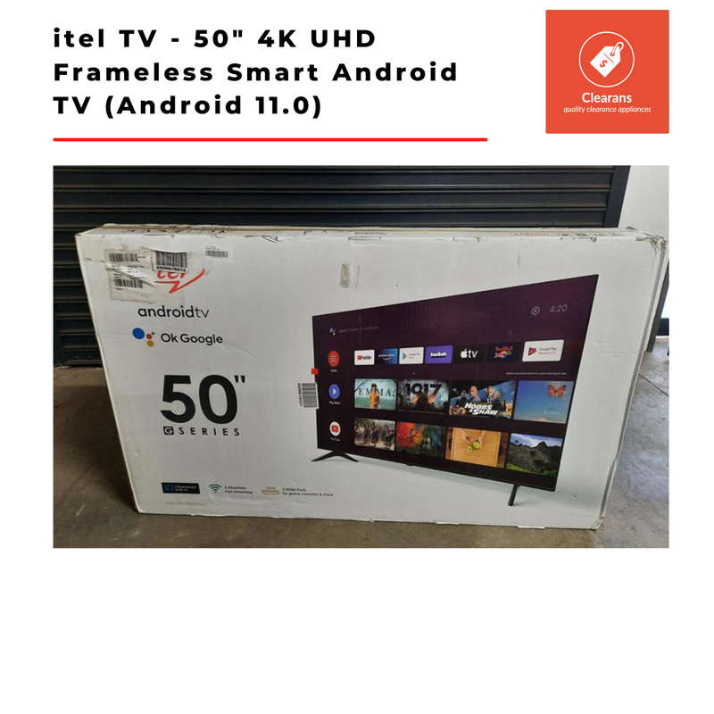 itel TV - 50 inch 4K UHD Frameless Smart Android TV (Android 11.0)