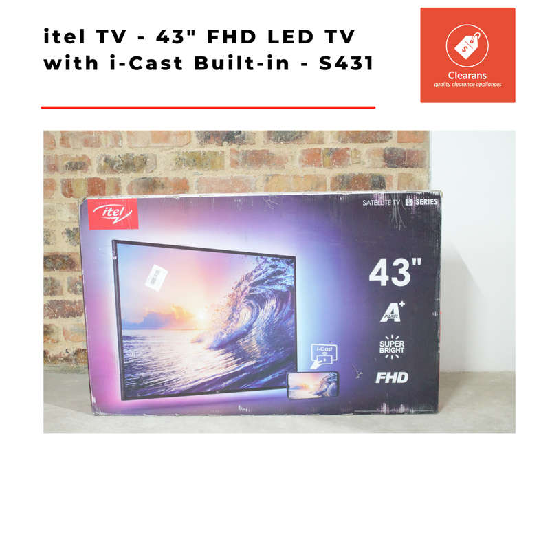 itel TV - 43" FHD LED TV with i-Cast Built-in ( COLLECTION ONLY)