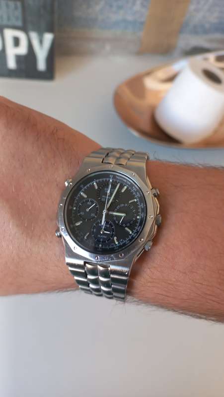Vintage Seiko 7T34 7A10 Royal Oak Watch Seiko Chronograph Sports 150