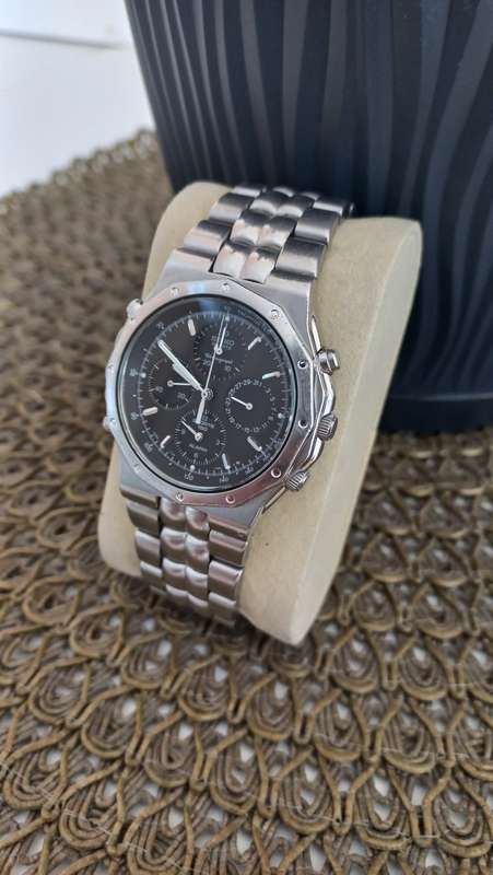 Vintage Seiko 7T34 7A10 Royal Oak Watch Seiko Chronograph Sports 150