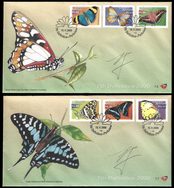 7th Def Signed Set of F.D.C'S In Blue Post Office Folder
