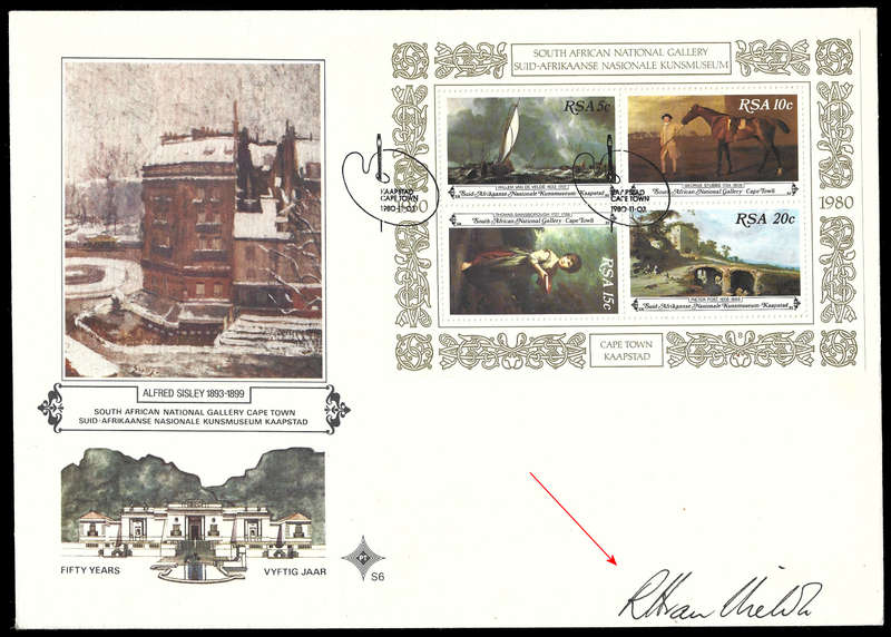 Signed Cover by the Director of the Gallery, Very Scarce