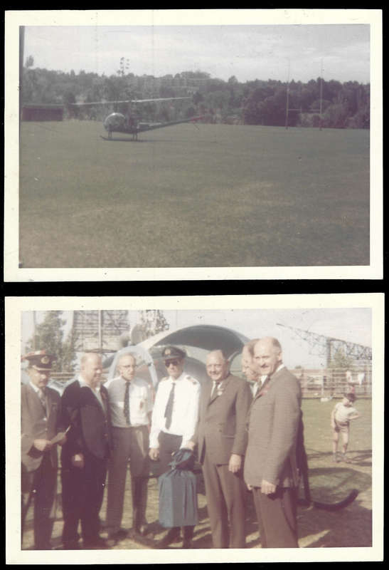 Rare, Helicopter Flight (FDC 12A) Photo's each with notation at back and Signed, Possibly Unique