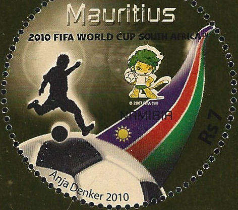 2010 FIFA M/Sheet of 9, with Colour Shift, Scarce as only 2500 were Unused