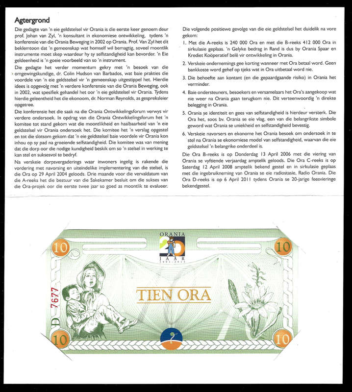 Tien Ora in Folder