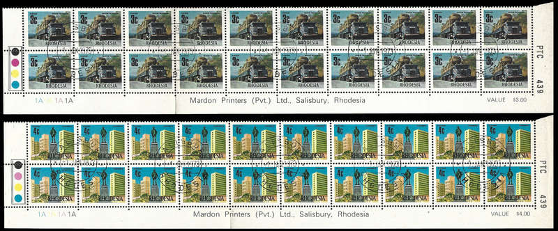 1970 Additional Def Complete set in "A" Extended Controls and Imprints, First Day Cancel, Scarce