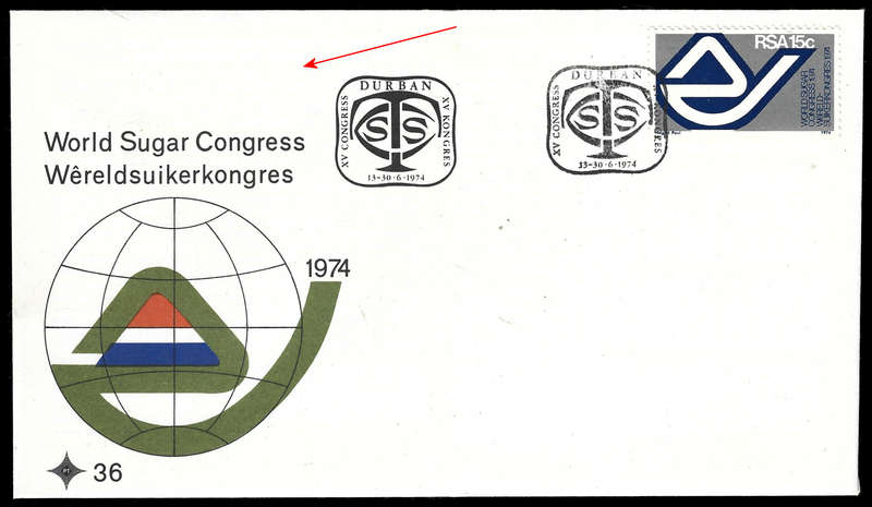 RARE FDC 36 with MISSING AIRMAIL TAG