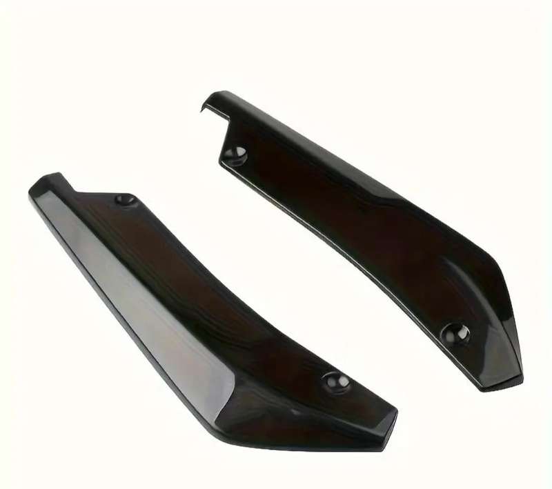 Gloss black plastic universal car rear bumper lip diffusers or splitters