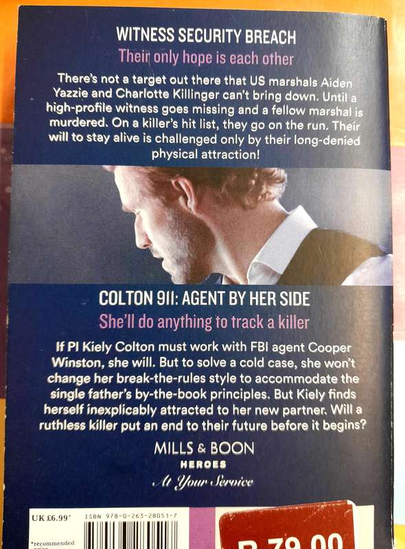 Witness Security breach and Colton 911 Agent by her side 2 books in 1 Mills and Boon Heroes