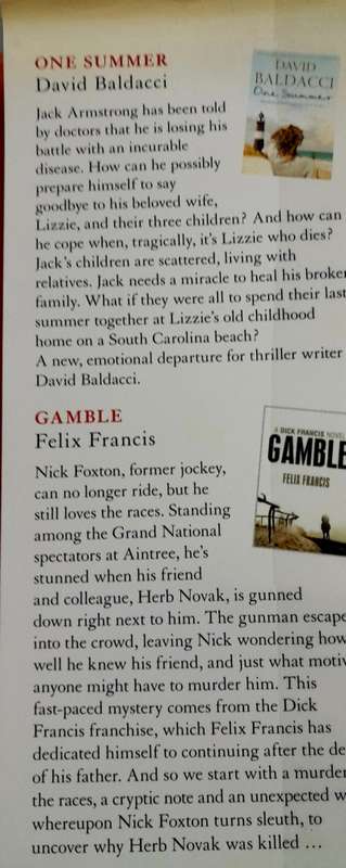 Readers Digest 4 Authors in 1 book Dead Mans Grip & Gamble & The Affair & One Summer
