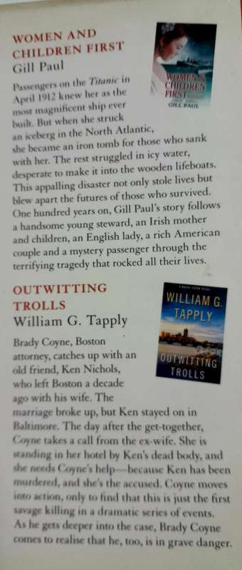 Readers Digest 4 Authors in 1 book Before  go to sleep &  Outwitting trolls & Siege & Women first