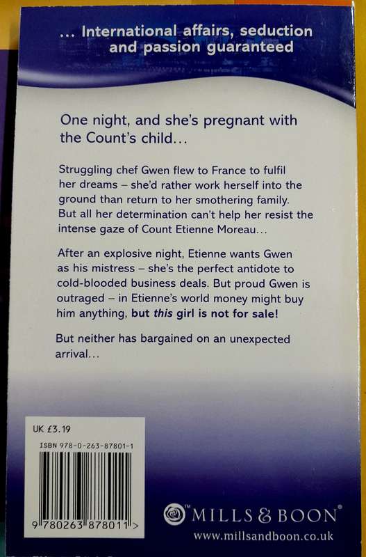 The French aristocrat's Baby by Christina Hollis Mills and Boon Modern