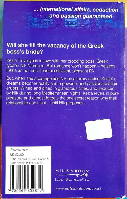 The Greek Boss's Bride by Chantlle Shaw Mills and Boon Modern
