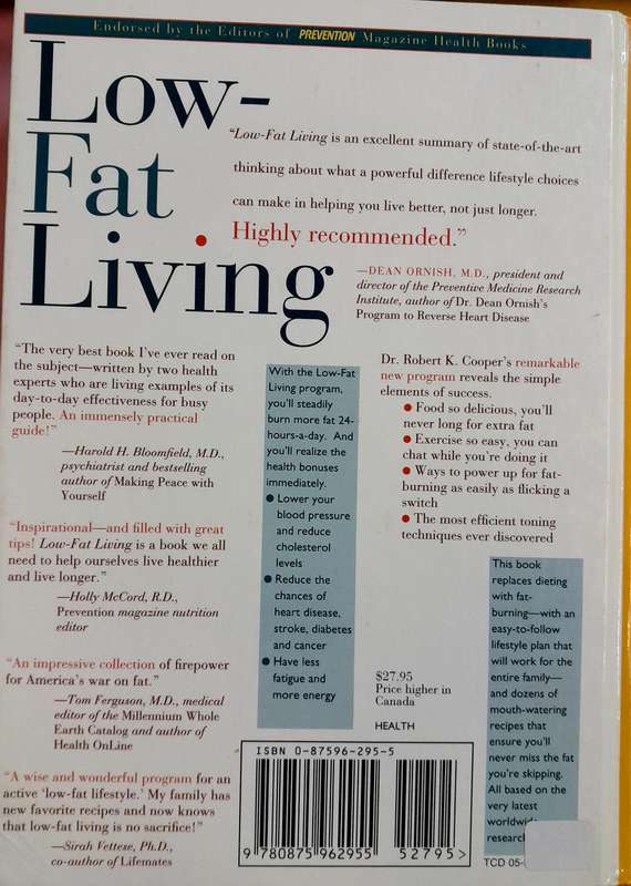 Low Fat Living by Robert K. Cooper