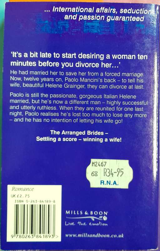 The Mancini marriage bargain by Trish Morey Mills and Boon Modern
