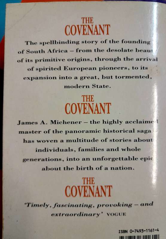 The Covenant by James A Michener