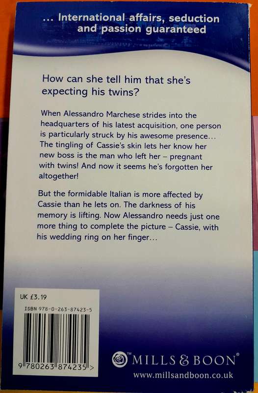 Marchese's Forgotten bride by Michelle Reid Mills and Boon Modern