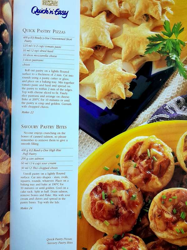 South Africa Quick n Easy Pies Pastries & Finger Foods