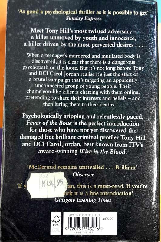 Fever of the bone by Val McDermid