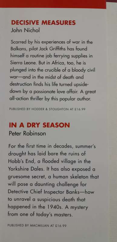 Readers Digest 4 Authors in 1 book In a dry Season & 24 Hours & Decisive Measures & Nora nora