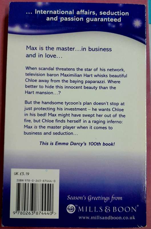 The Master Player by Emma Darcy Mills and Boon Modern