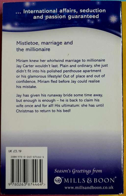 The Millionaire's Christmas Wife by Helen Brooks Mills and Boon Modern