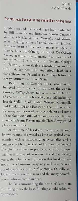 KIlling Patton by Bill O'Reilly and Martin Dugard