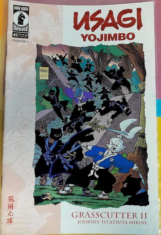 Dark Horse Usagi Yojimbo Grasscutter Journey to Atsuta Shrine Comic