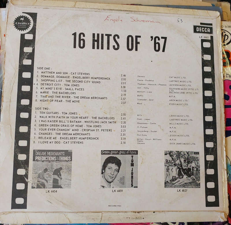 16 Hits of '67