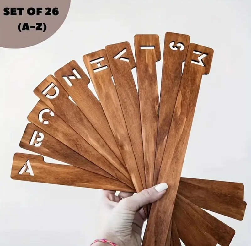 Vinyl record dividers alphabet