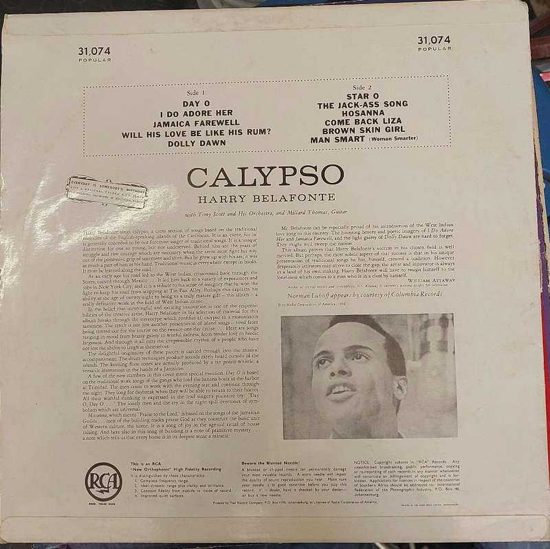 Harry Belafonte - calypso