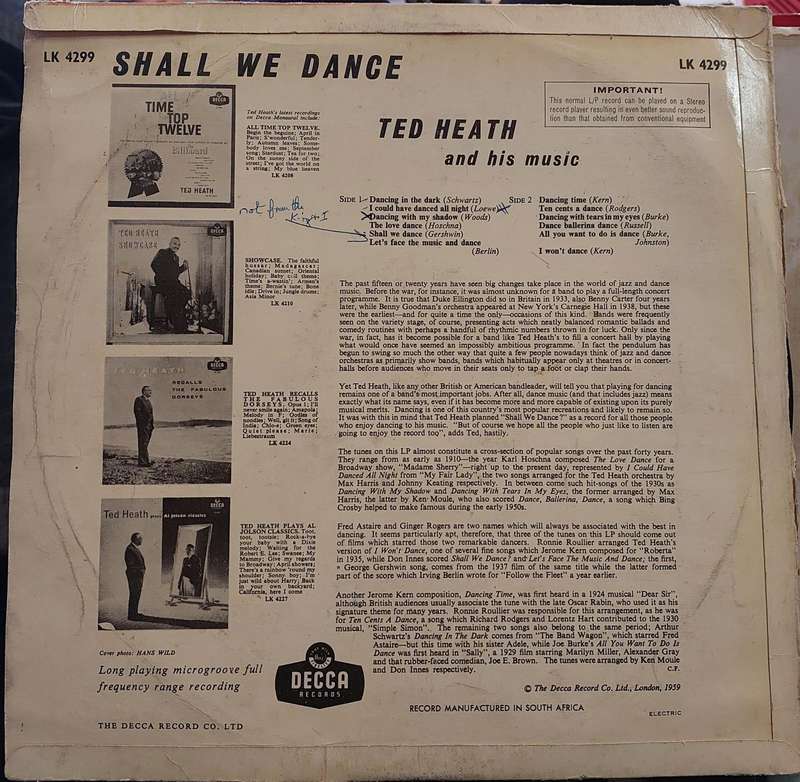 Ted Heath - Shall we dance