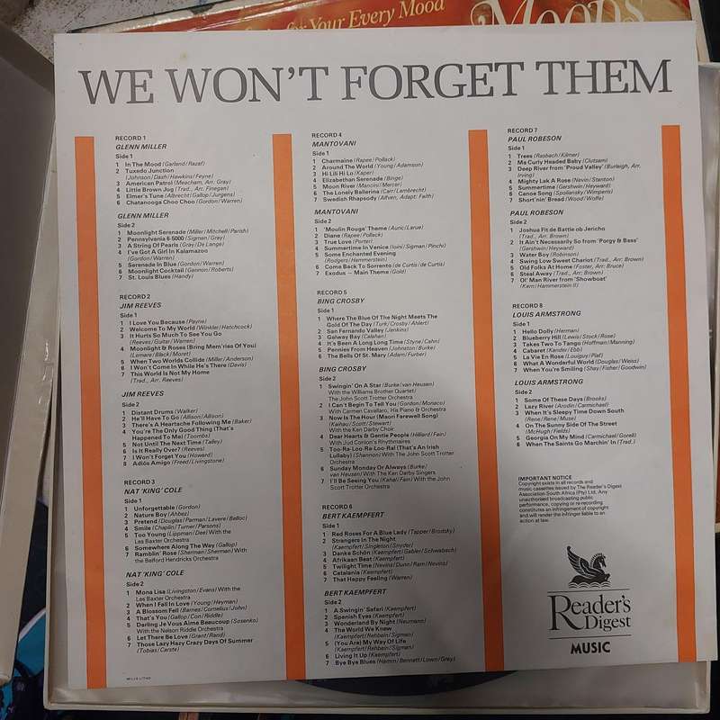We won't forget them (box set)