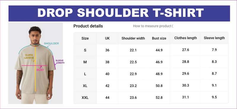 Basic Drop Shoulder Boxy Fit T-Shirt